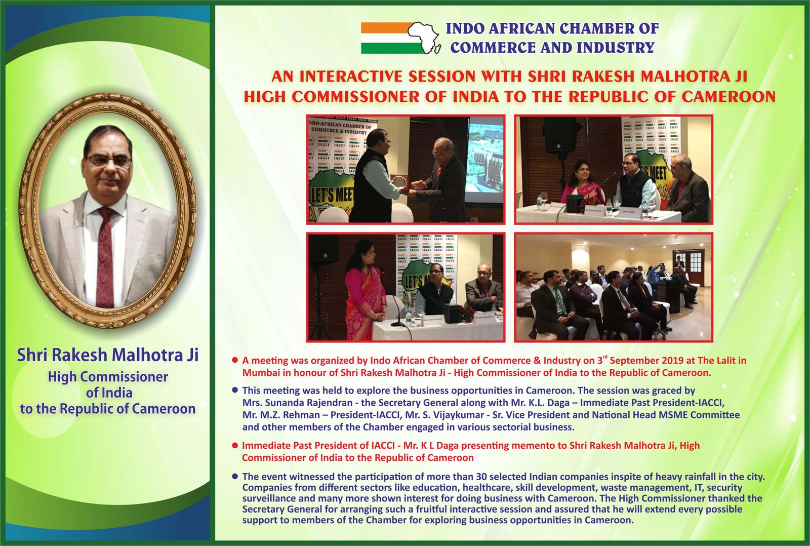 Indo African Post Show Report Psd